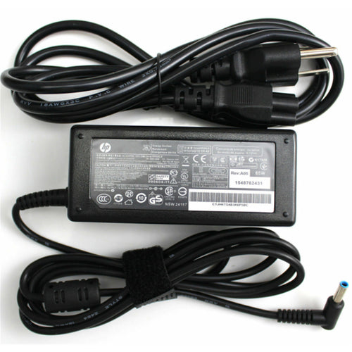 HP Power Adapter AC 65W 4.5mm Tip R/A 19VDC Output - C6 3-Pin AC Input