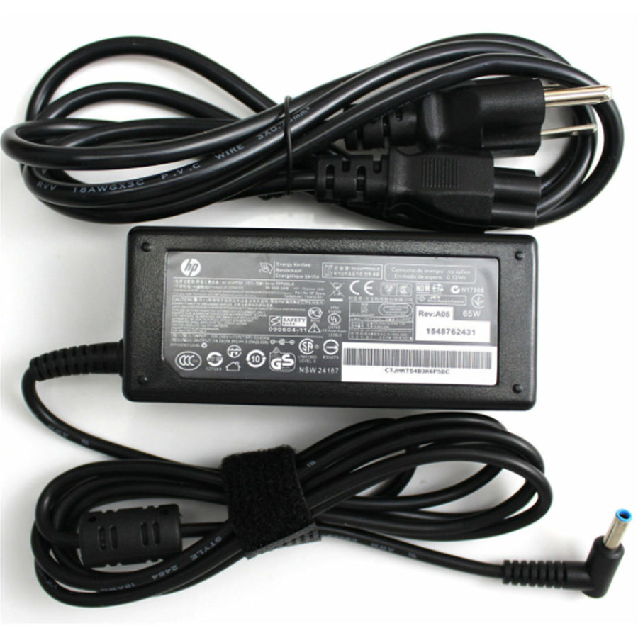 913691-850 - HP Power Adapter AC 65W 4.5mm Tip R/A 19VDC Output - C6 3-Pin AC Input