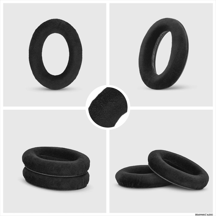 Brainwavz Sennheiser HD 600/HD 650 Premium Replacement Earpads for Headphones - Black - replacement earpads for Sennheiser HD 600/HD 650/HD 660S & HD 6XX Headphones - Soft velour