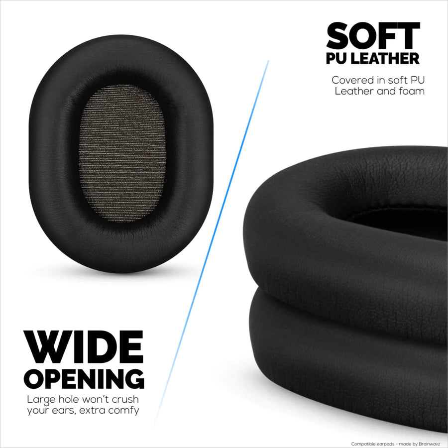 Brainwavz Sony WH-1000XM5 Premium Replacement Earpads for Headphones - Black - Compatible with WH-1000XM5 (5th Generation)