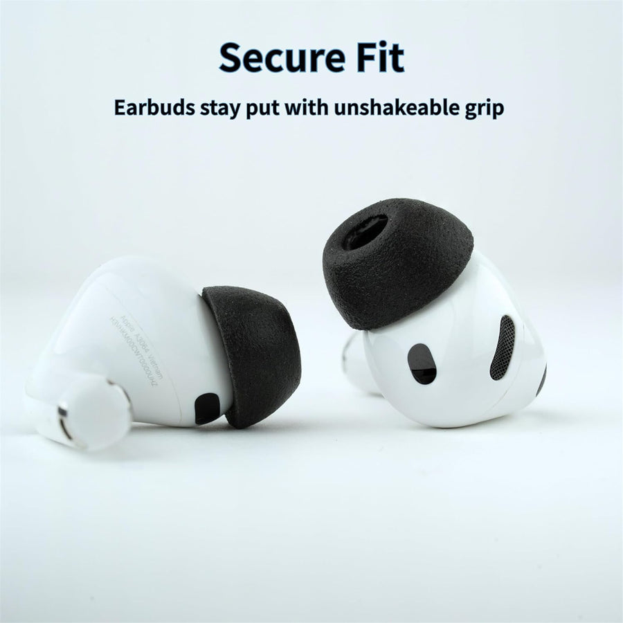 Comply (Small) TrueGrip MAX Premium Memory Foam Tips for Apple AirPods Pro 3 - Black - Small 3-pack (6x Small eartips) - compatible with AirPods Pro 3rd Generation