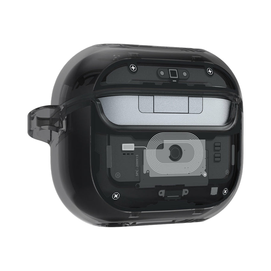 Spigen Ultra Hybrid Zero One Case for Samsung Galaxy Buds 3 & Galaxy Buds 3 Pro - Black - With Carabiner Clip