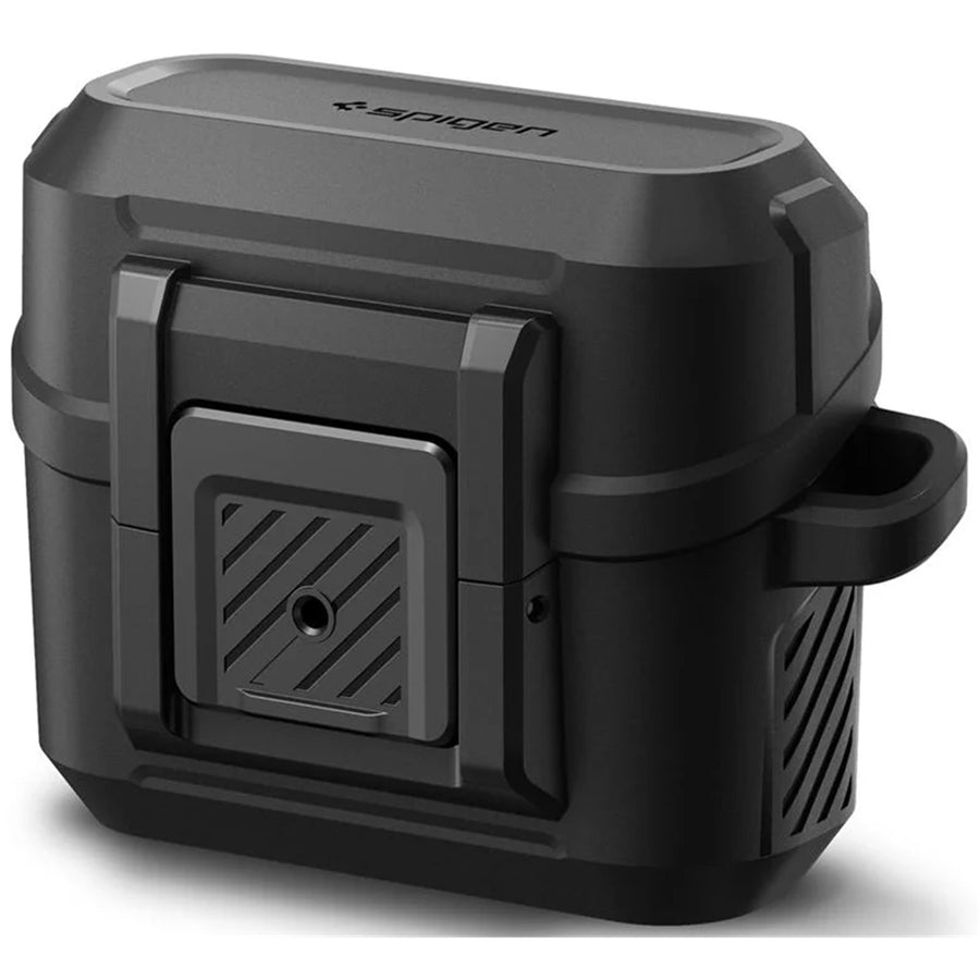 Spigen Lock Fit Rugged Case for Samsung Galaxy Buds 3 & Galaxy Buds 3 Pro - Black - With secure locking mechanism