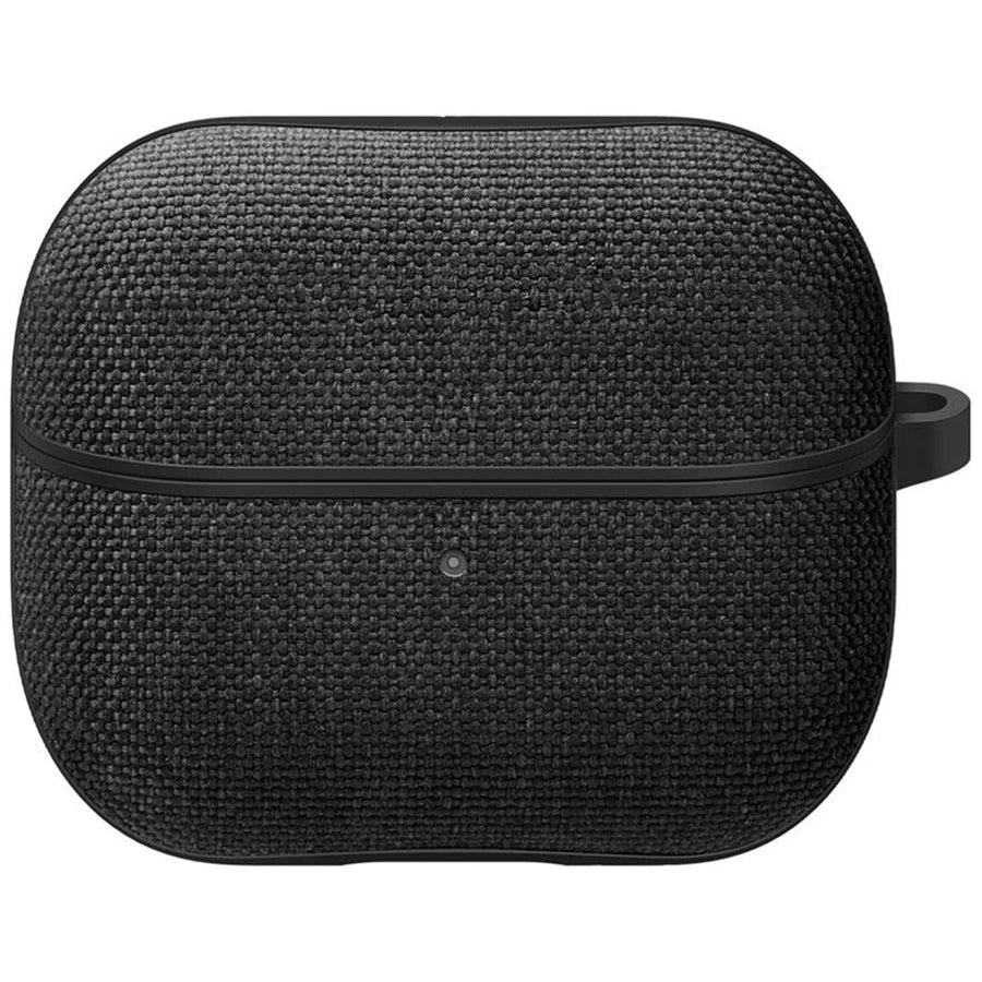 Spigen Urban Fit Premium Knit Fabric Case for Samsung Galaxy Buds 3 & Galaxy Buds 3 Pro - Black - With Keychain Clip