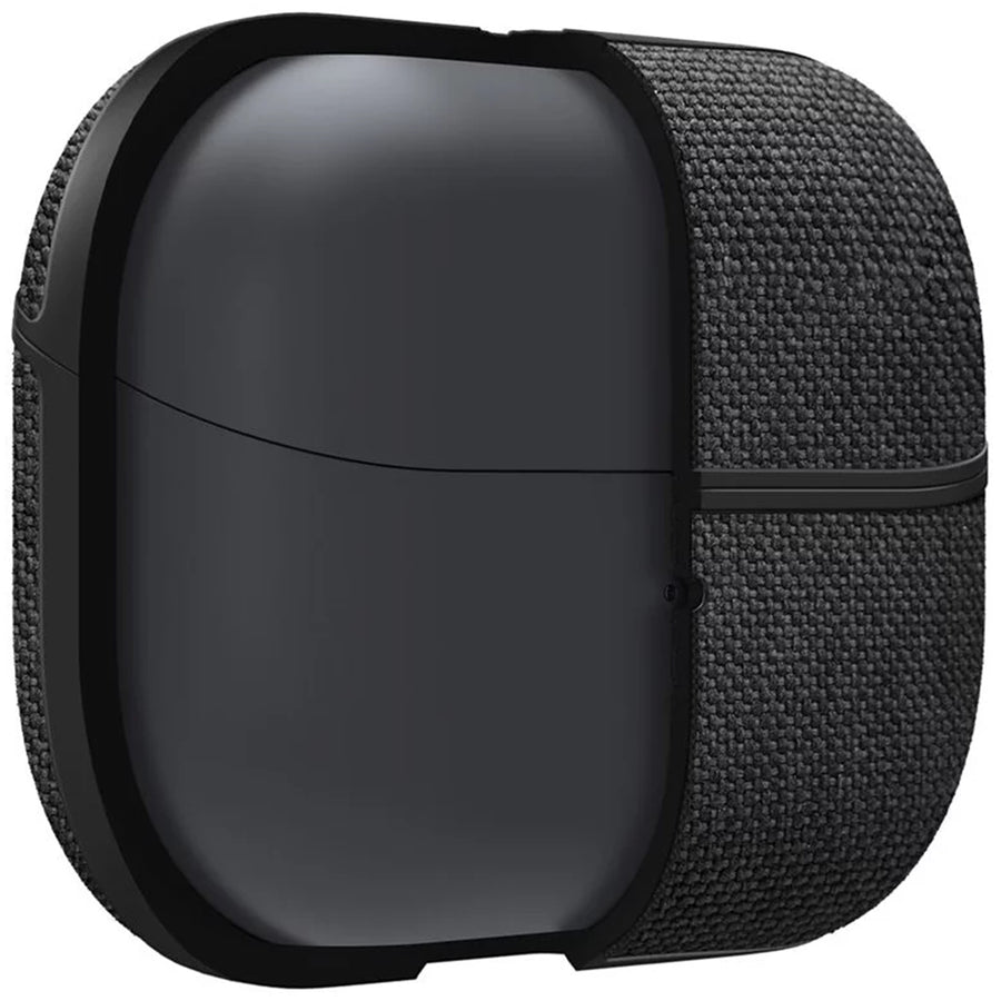 Spigen Urban Fit Premium Knit Fabric Case for Samsung Galaxy Buds 3 & Galaxy Buds 3 Pro - Black - With Keychain Clip