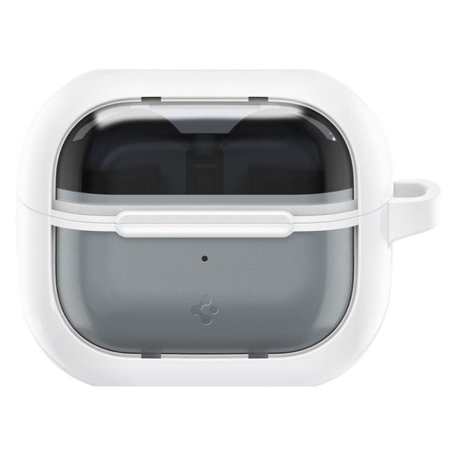 Spigen Ultra Hybrid Clear Case for Samsung Galaxy Buds 3 & Galaxy Buds 3 Pro - Jet White - With Carabiner Clip
