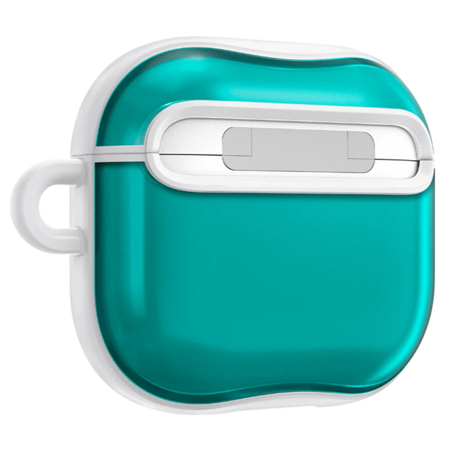 Spigen Apple Airpods 4 Classic C1 Case - Bondi Blue - Compatible with Airpods 4 & AirPods 4 with Active Noise Cancellation - Carabiner included - Wireless Charging compatible