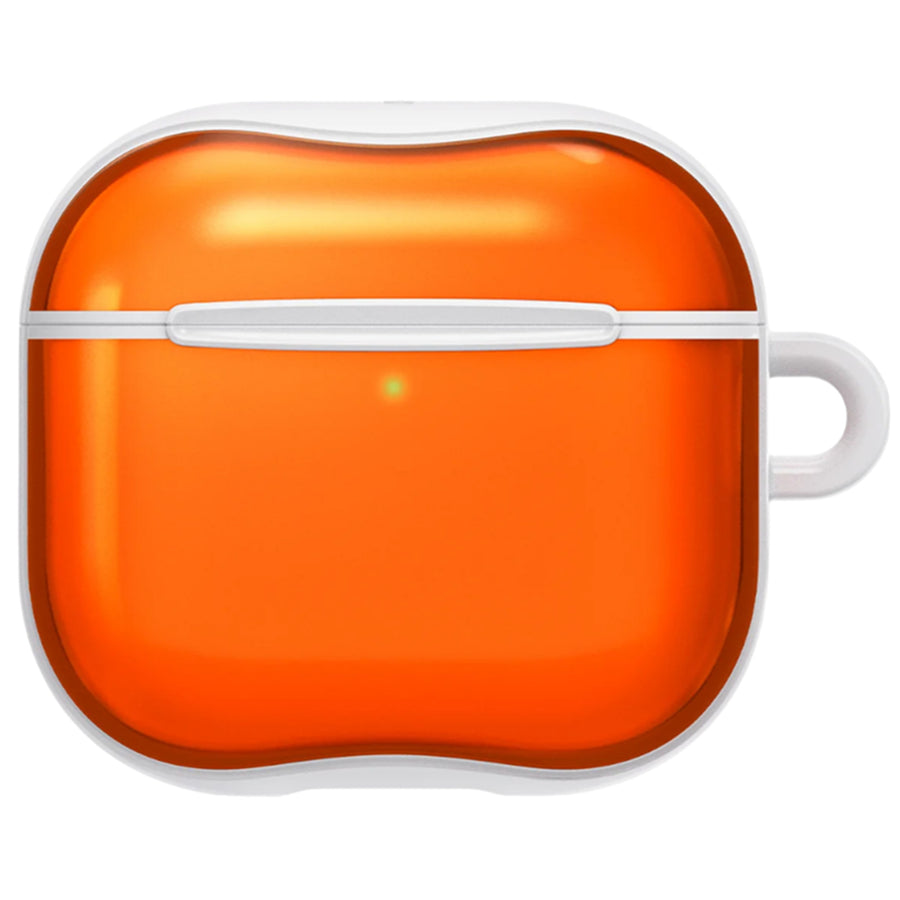 Spigen Apple Airpods 4 Classic C1 Case - Tangerine - Compatible with Airpods 4 & AirPods 4 with Active Noise Cancellation - Carabiner included - Wireless Charging Compatible
