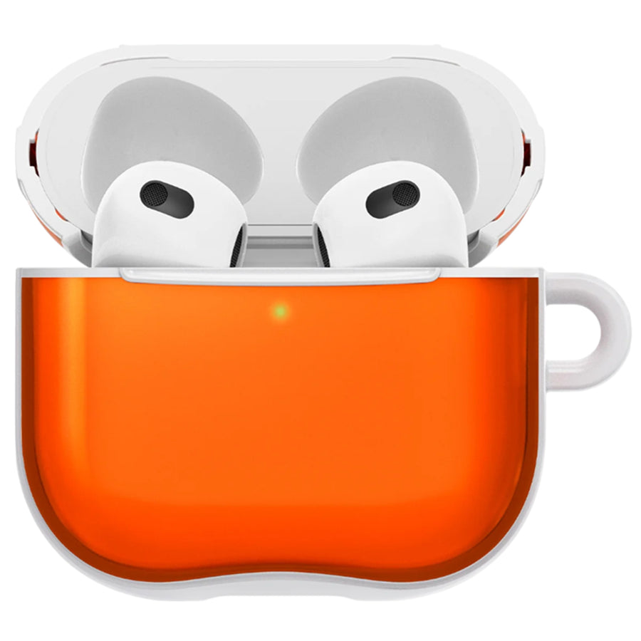 Spigen Apple Airpods 4 Classic C1 Case - Tangerine - Compatible with Airpods 4 & AirPods 4 with Active Noise Cancellation - Carabiner included - Wireless Charging Compatible