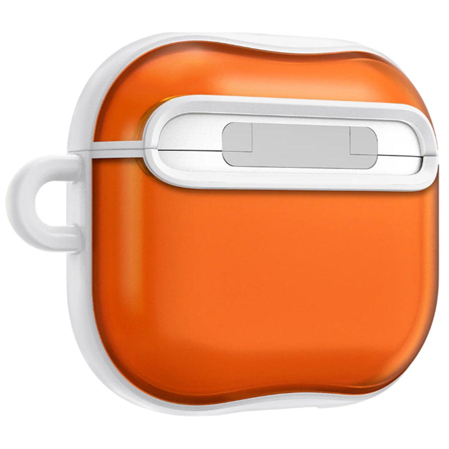 Spigen Apple Airpods 4 Classic C1 Case - Tangerine - Compatible with Airpods 4 & AirPods 4 with Active Noise Cancellation - Carabiner included - Wireless Charging Compatible