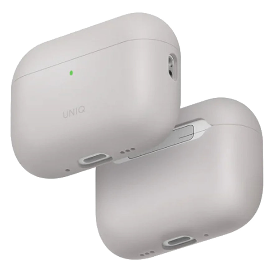 Uniq Lino Liquid Silicone Apple AirPods Pro 3 Case - Beige Ivory - Compatible with Airpods Pro 3rd Generation - Dual-layer hybrid construction - Silky smooth finish - Wireless Charging compatible