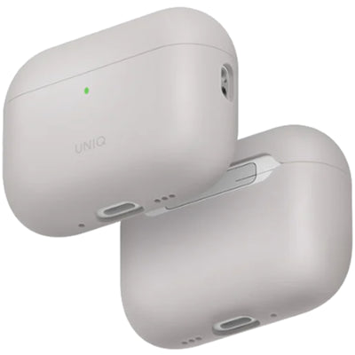 Uniq Lino Liquid Silicone Apple AirPods Pro 3 Case - Beige Ivory - Compatible with Airpods Pro 3rd Generation - Dual-layer hybrid construction - Silky smooth finish - Wireless Charging Compatible
