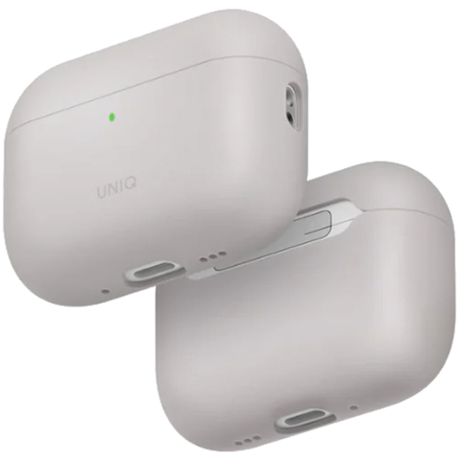 Uniq Lino Liquid Silicone Apple AirPods Pro 3 Case - Beige Ivory - Compatible with Airpods Pro 3rd Generation - Dual-layer hybrid construction - Silky smooth finish - Wireless Charging Compatible