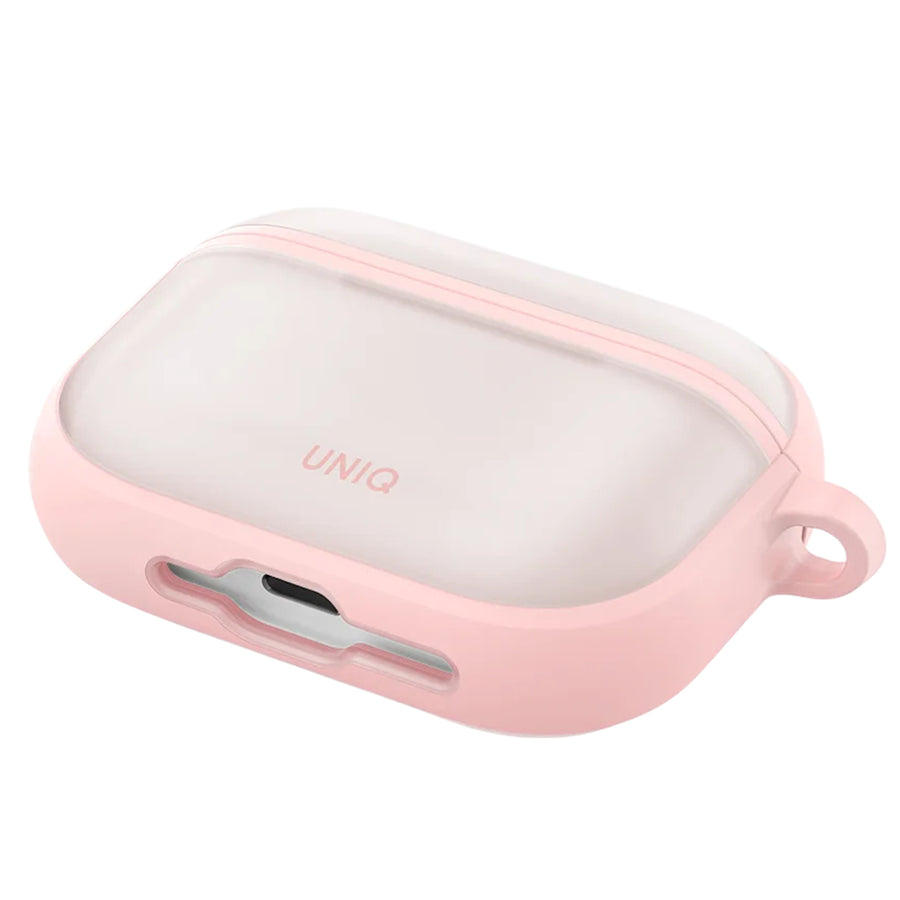 Uniq Veren Rugged Apple AirPods Pro 3 Case - Pink Haze - Compatible with Airpods Pro 3rd Generation - Aluminium Carabiner Included - Wireless charging compatible