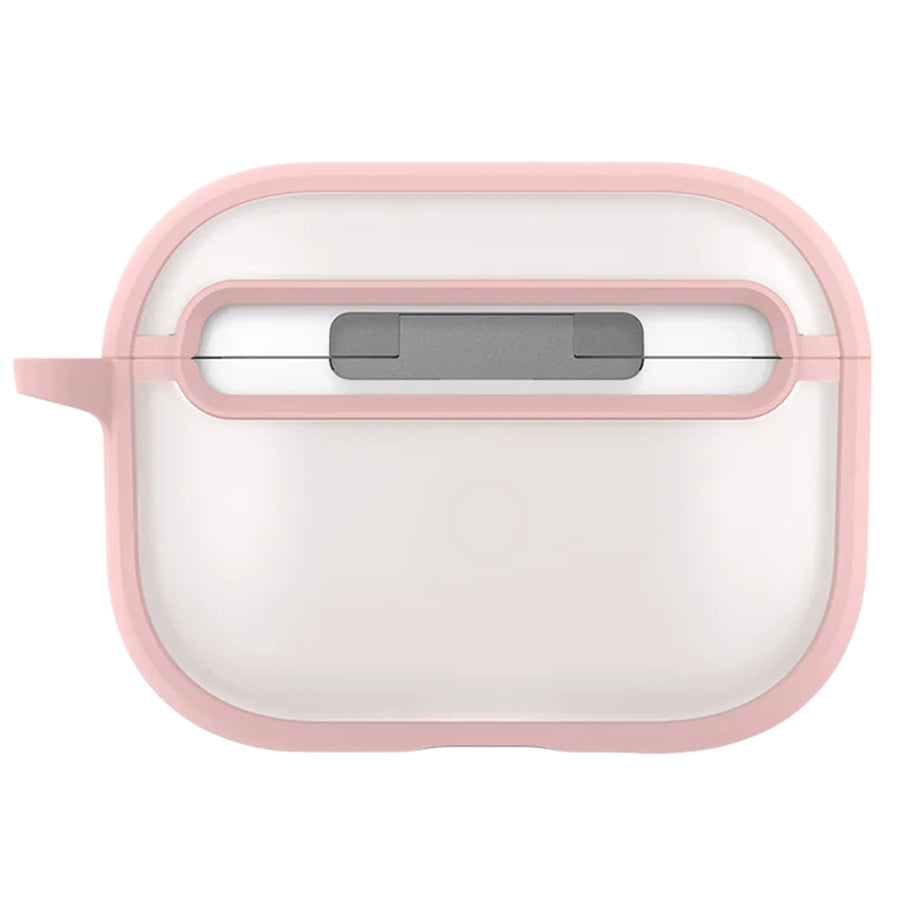 Uniq Veren Rugged Apple AirPods Pro 3 Case - Pink Haze - Compatible with Airpods Pro 3rd Generation - Aluminium Carabiner Included - Wireless charging compatible