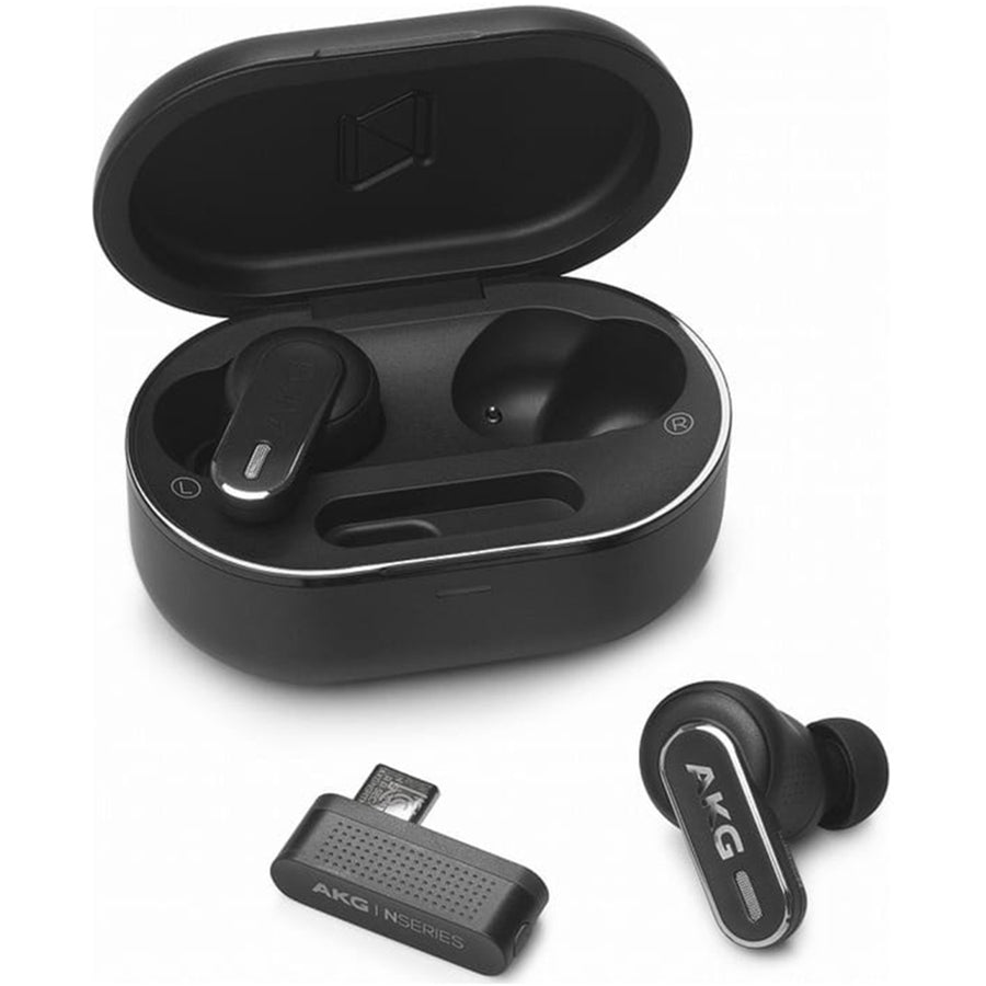 AKG  N5 Hybrid Premium True Wireless Noise Cancelling In-Ear Headphones - Black