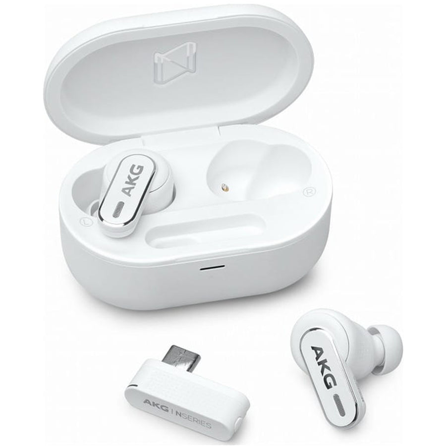 AKG  N5 Hybrid Premium True Wireless Noise Cancelling In-Ear Headphones - White