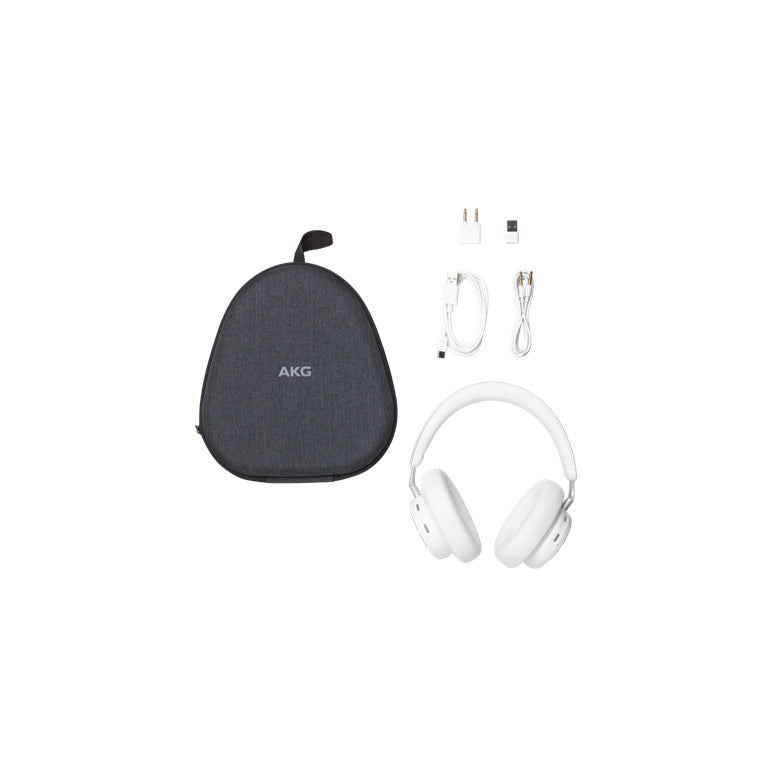AKG  N9 Hybrid Premium Wireless Over-Ear Noise Cancelling Headphones - White