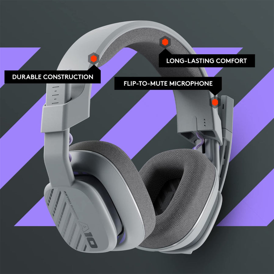 939-002072 - ASTRO A10 HEADSET GEN 2 FOR PC - GREY