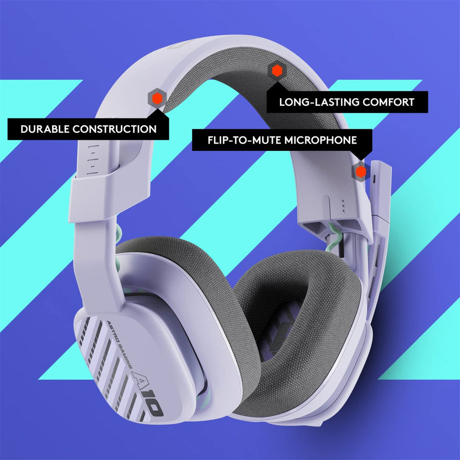 939-002079 - ASTRO A10 HEADSET GEN 2 FOR PC - LILAC