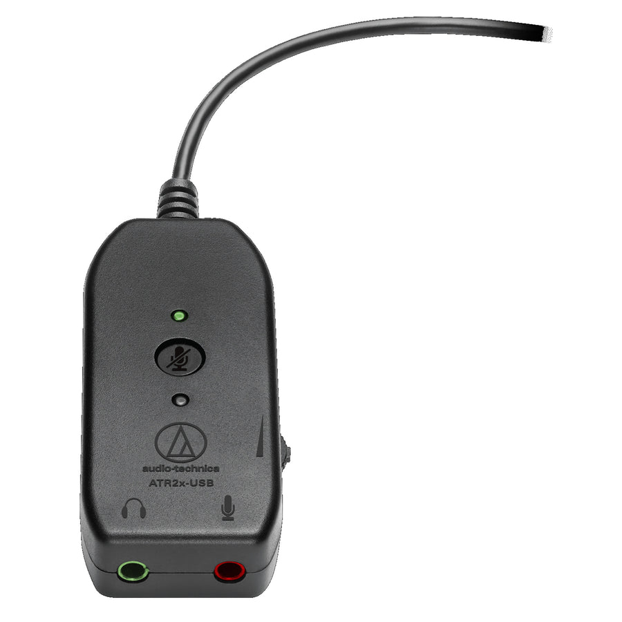 AUDIO TECHNICA ATR2X-USB - 2 X 3.5MM KLINKE AUF USB-C (+ USB-A ADAPTER) MIT MIKROFON UND KOPFHÖRERN