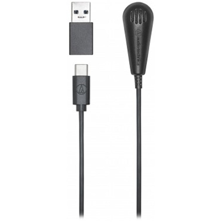 AUDIO TECHNICA ATR4650-USB - ATR4650 USB LAPEL MIC WITH LIGHTNING CONNECTOR USB-C ADAPT