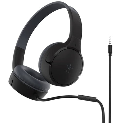 Belkin SoundForm Mini Wired Headphones for Kids - Black