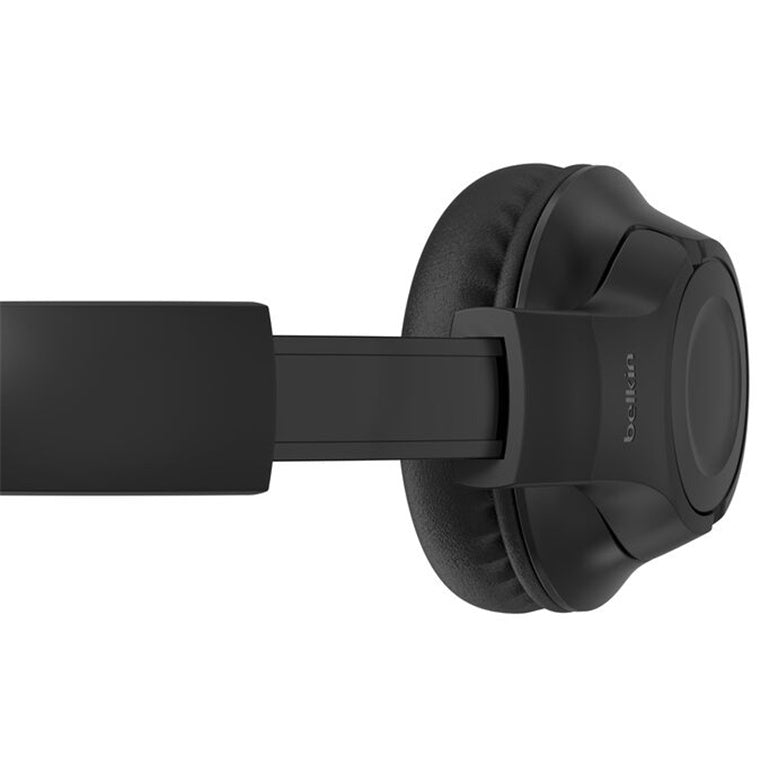 Belkin SoundForm Inspire Wired USB-C + 3.5mm Over-ear Headset for Kids - Black