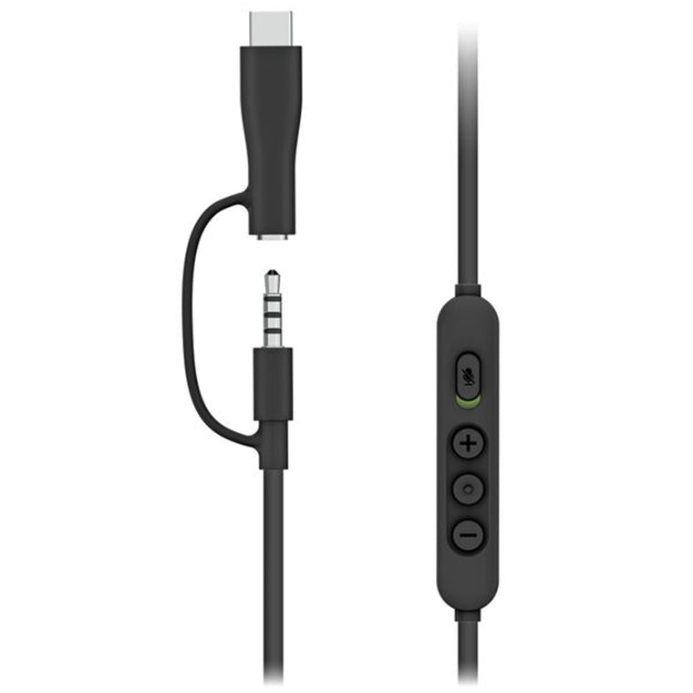 Belkin SoundForm Inspire Wired USB-C + 3.5mm Over-ear Headset for Kids - Black