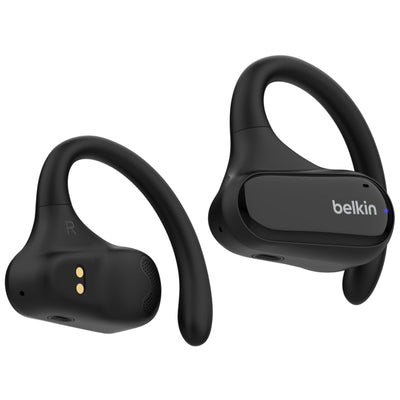 Belkin SoundForm ClearFit True Wireless Sport-Ohrhörer mit offener Bauweise – Schwarz