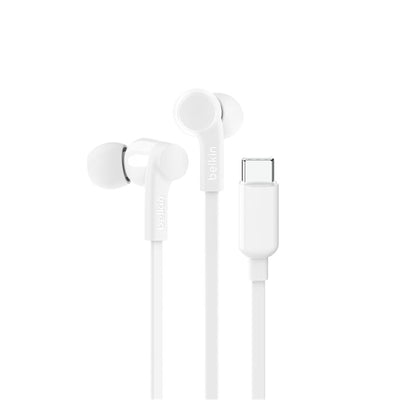 Belkin G3H0002FQWHV2 - SoundForm USB-C Wired EarBuds with Adjus