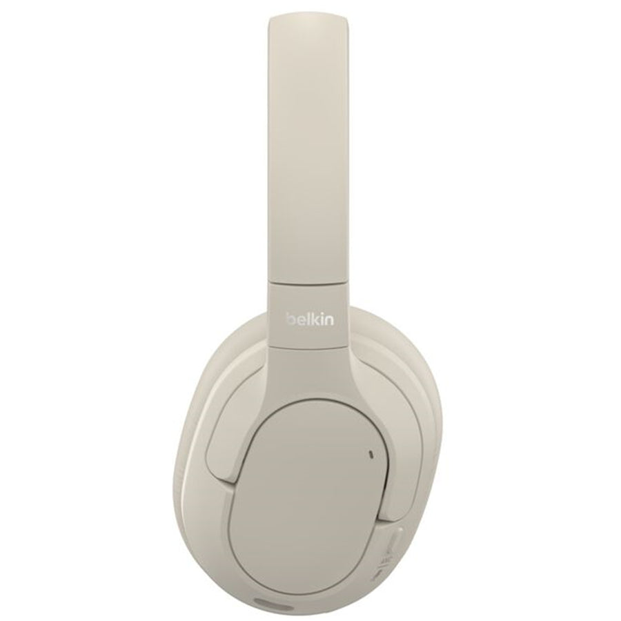 Belkin SoundForm Isolate Wireless Over-Ear Noise Cancelling Headphones - Sand