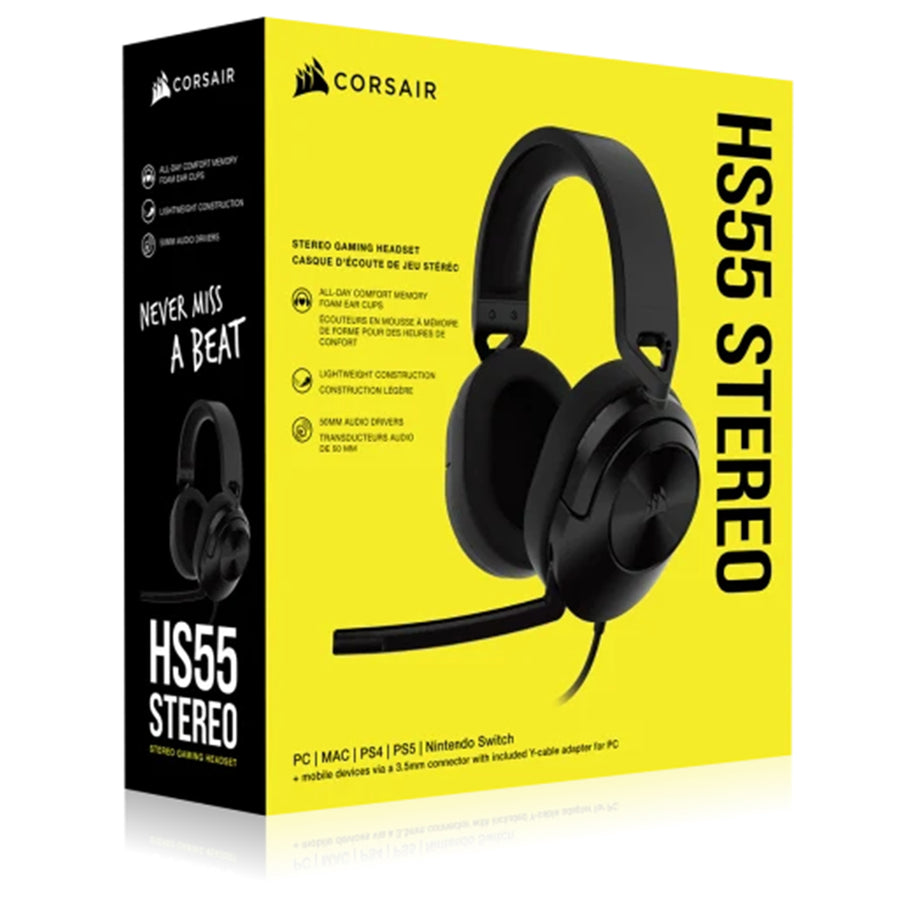 Corsair HS55   Gaming Headset - Carbon