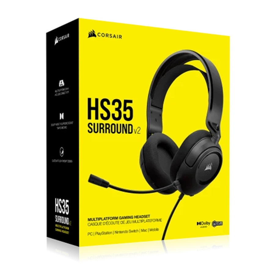 CA-9011383-AP - CORSAIR HS35 V2 MULTIPLATFORM GAMING HEADSET - BLUE