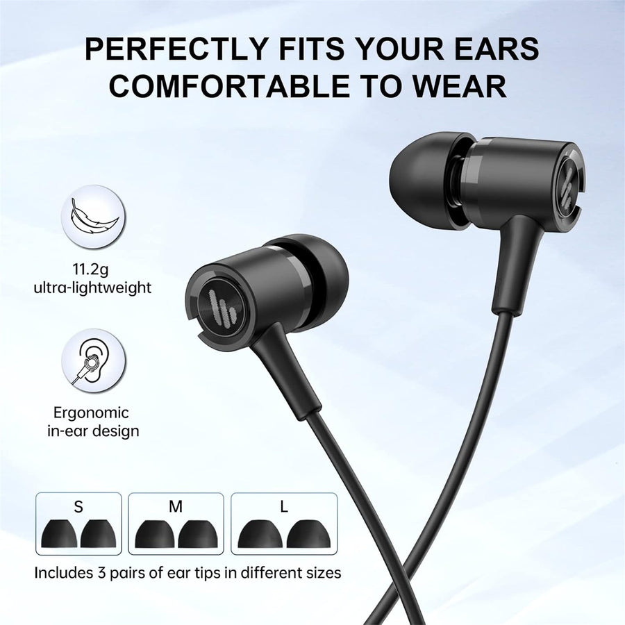 Edifier  P205 Wired Earbuds - Black