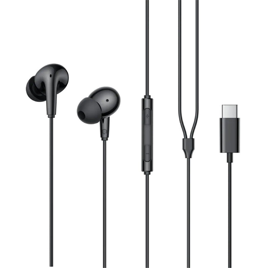 Edifier P230  USB-C Wired Earbuds with Remote and Mic - Black