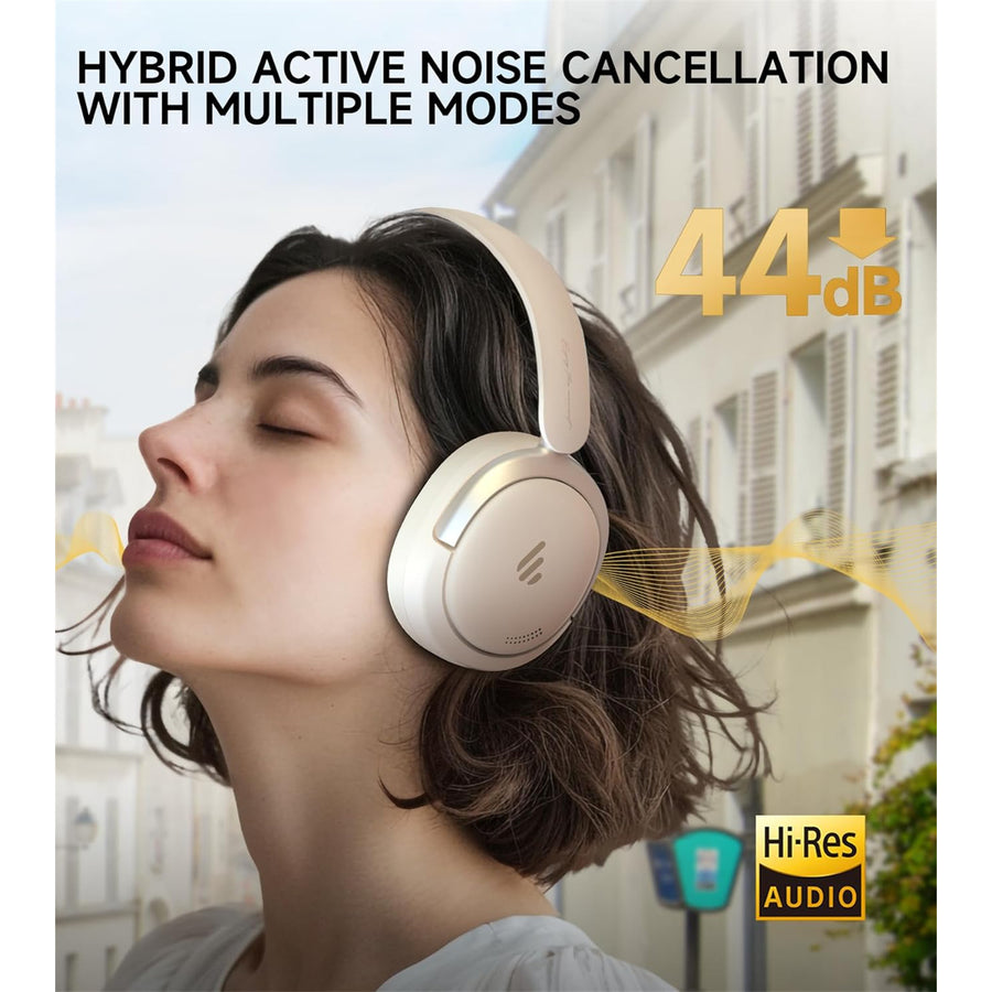 Edifier  Atom Max Wireless Over-Ear Noise-Cancelling Headphones - White