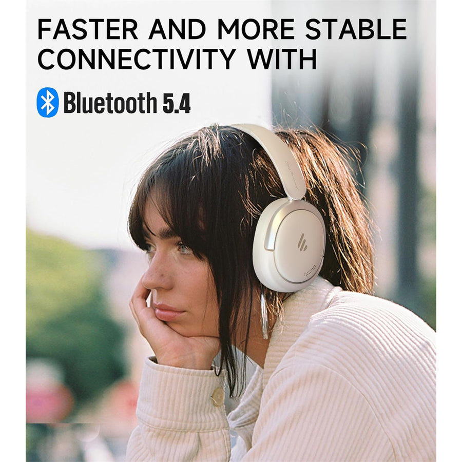 Edifier  Atom Max Wireless Over-Ear Noise-Cancelling Headphones - White