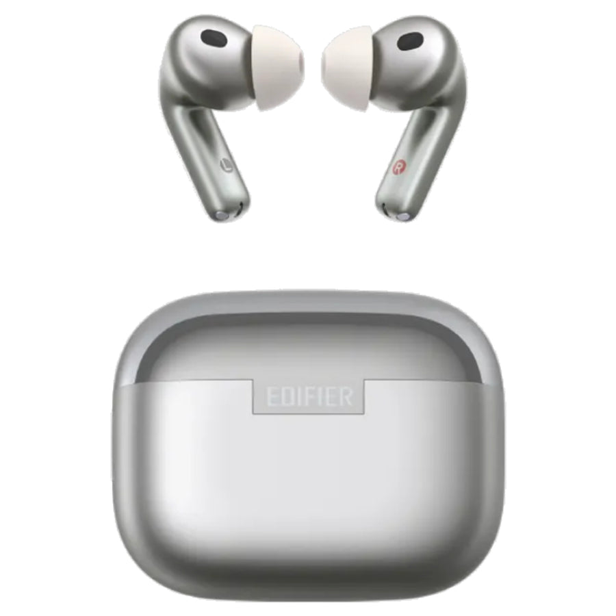 Edifier EvoBuds Pro  True Wireless Noise Cancelling Earbuds with AI Voice Translation - Silver