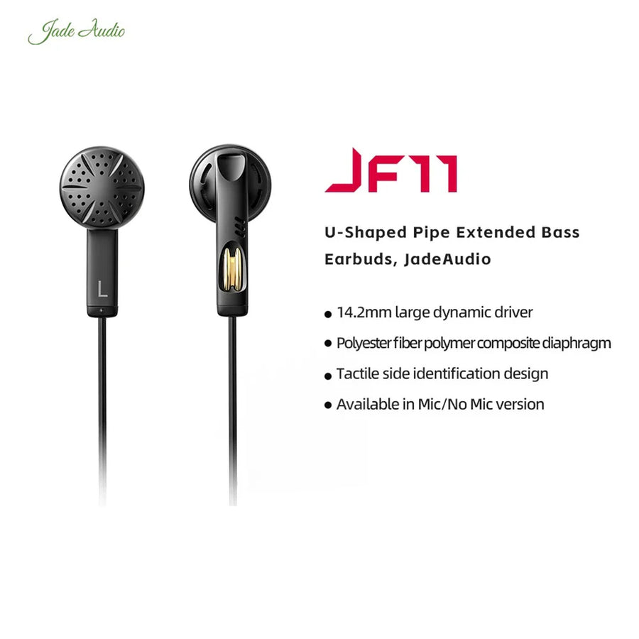 FiiO JF11  Dynamic Wired Earbuds with Extended Bass - White