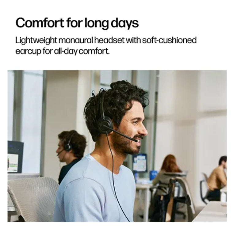 C01B3AA - HP Poly Mission 425 Stereo USB Wired Headset Classic