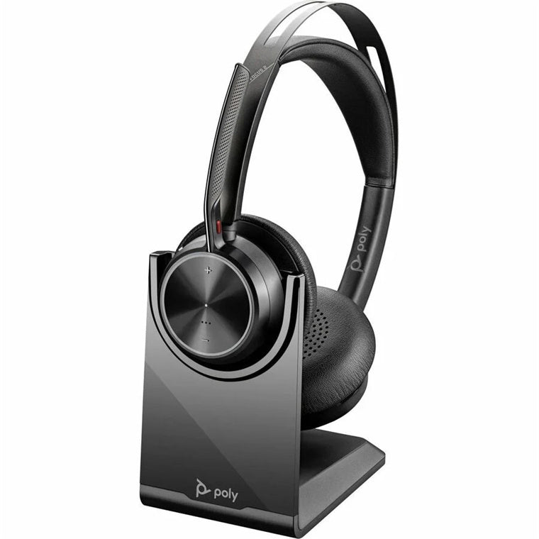 HP 9T9J5AA - Poly Voyager Focus 2 USB-C-C Headset +USB-C/A Adapter +Charging Stand