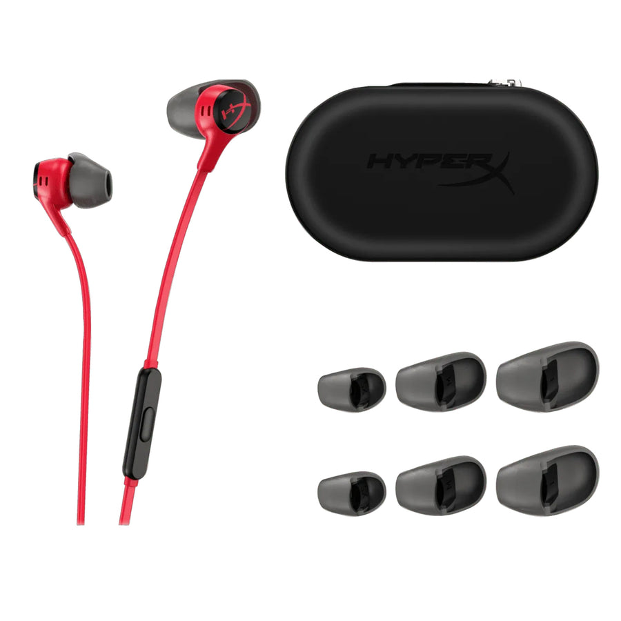 HyperX Cloud Earbuds II  Gaming Earbuds - Red