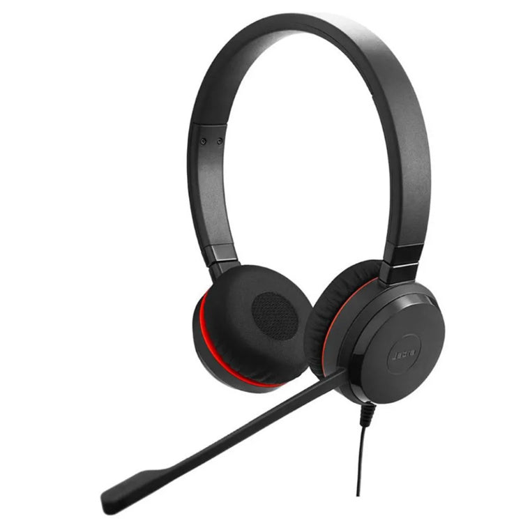 Jabra Evolve 30 II USB-C/A Wired On-Ear Headset with In-Line Controls - UC Certified