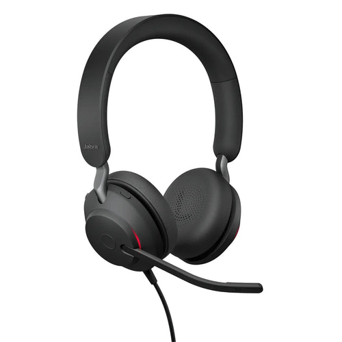 Jabra Evolve2 40 SE USB-C/A Wired On-Ear Headset - UC Certified