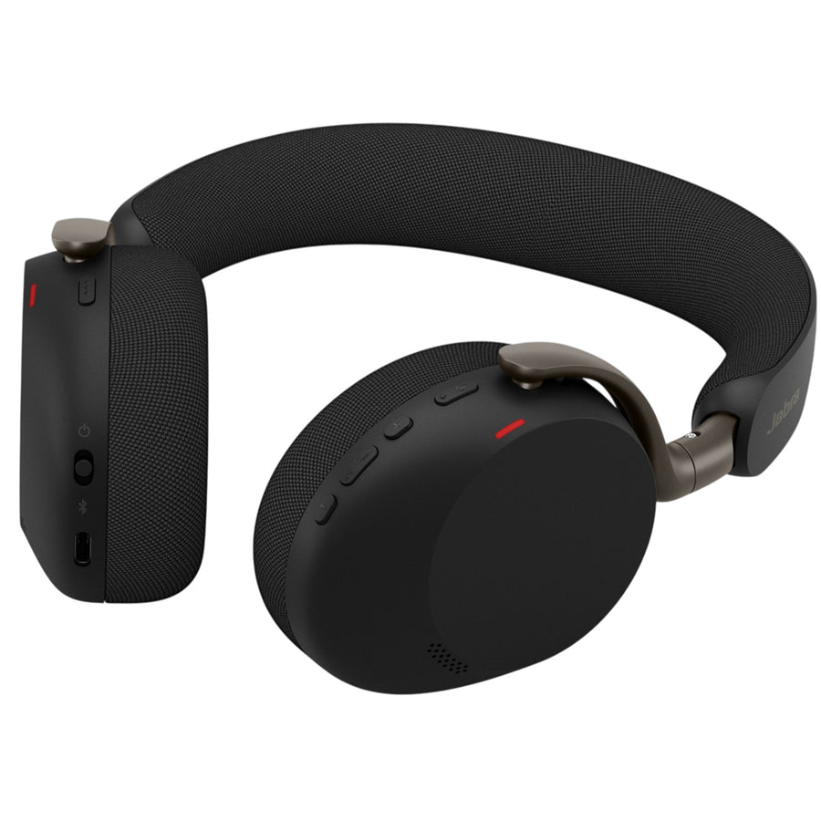 Jabra Evolve3 75 Foldable Bluetooth On-Ear AI-Powered ANC Headset with Charging Stand - Teams Certified