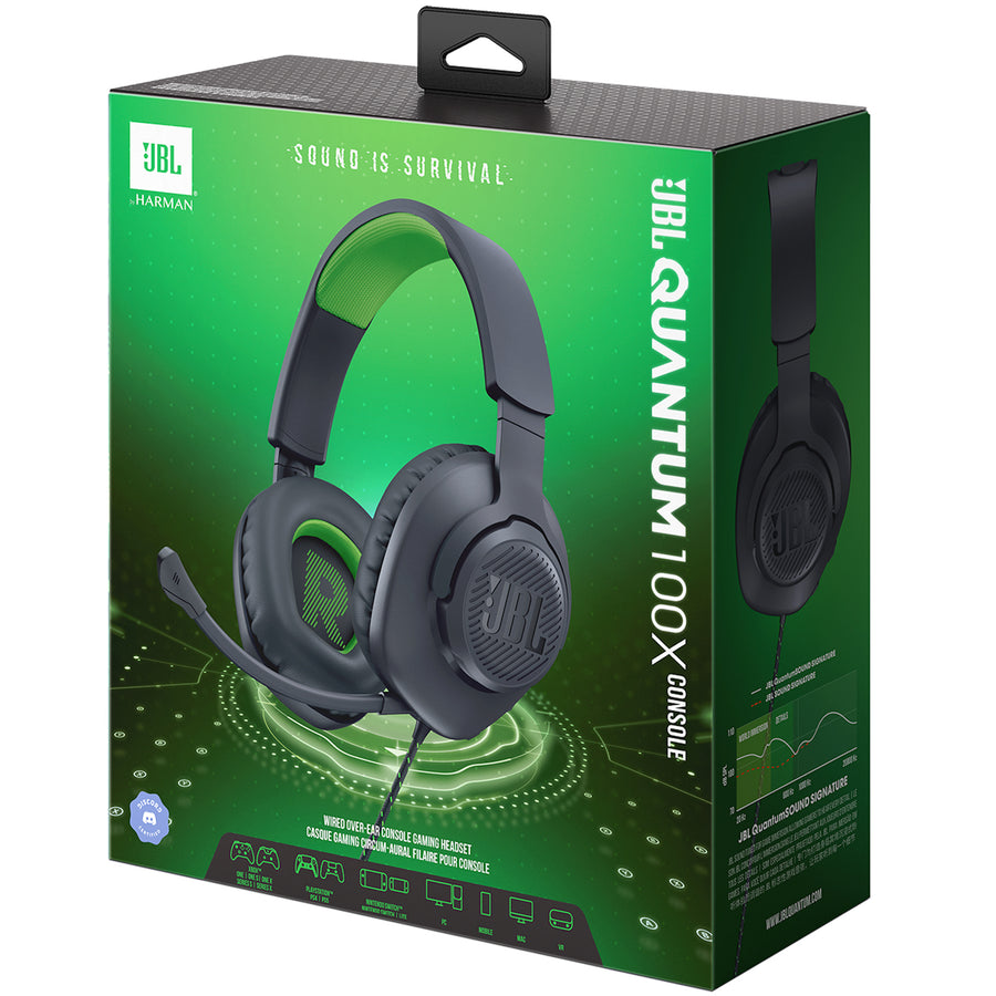 Harman JBLQ100XBLKGRN - JBL QUANTUM 100 BLK GREEN (XBOX VERSION)