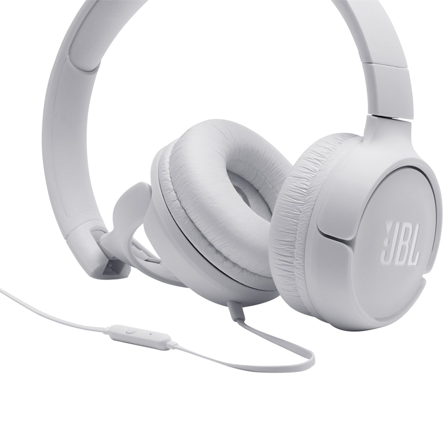 JBL Tune 500 kabelgebundener On-Ear-Kopfhörer – Weiß