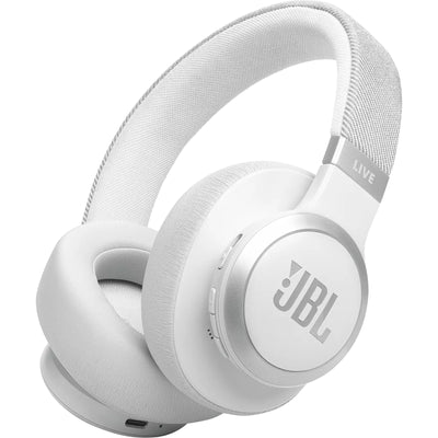 JBL Live 770NC Wireless Over-Ear Noise Cancelling Headphones - White