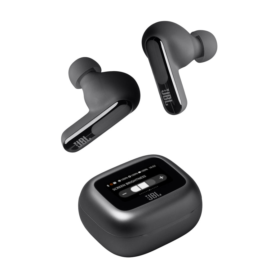JBL Live Beam 3 True Wireless Noise Cancelling In-Ear Headphones with Smart Case - Black